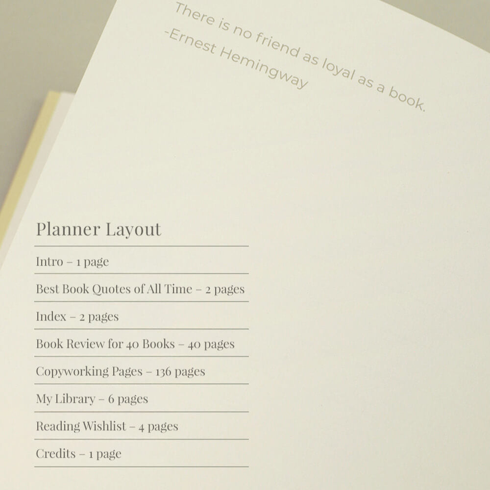 Reading Journal_Beige Gray