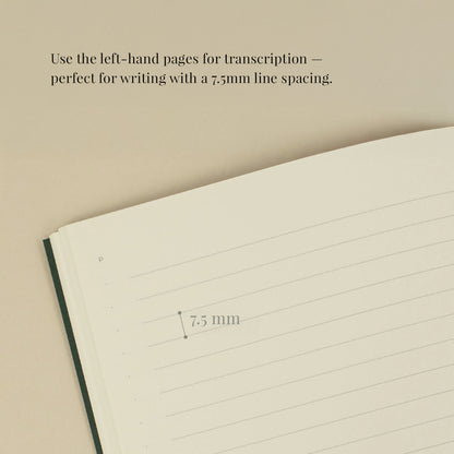 Reading Journal Slim_Pine Green
