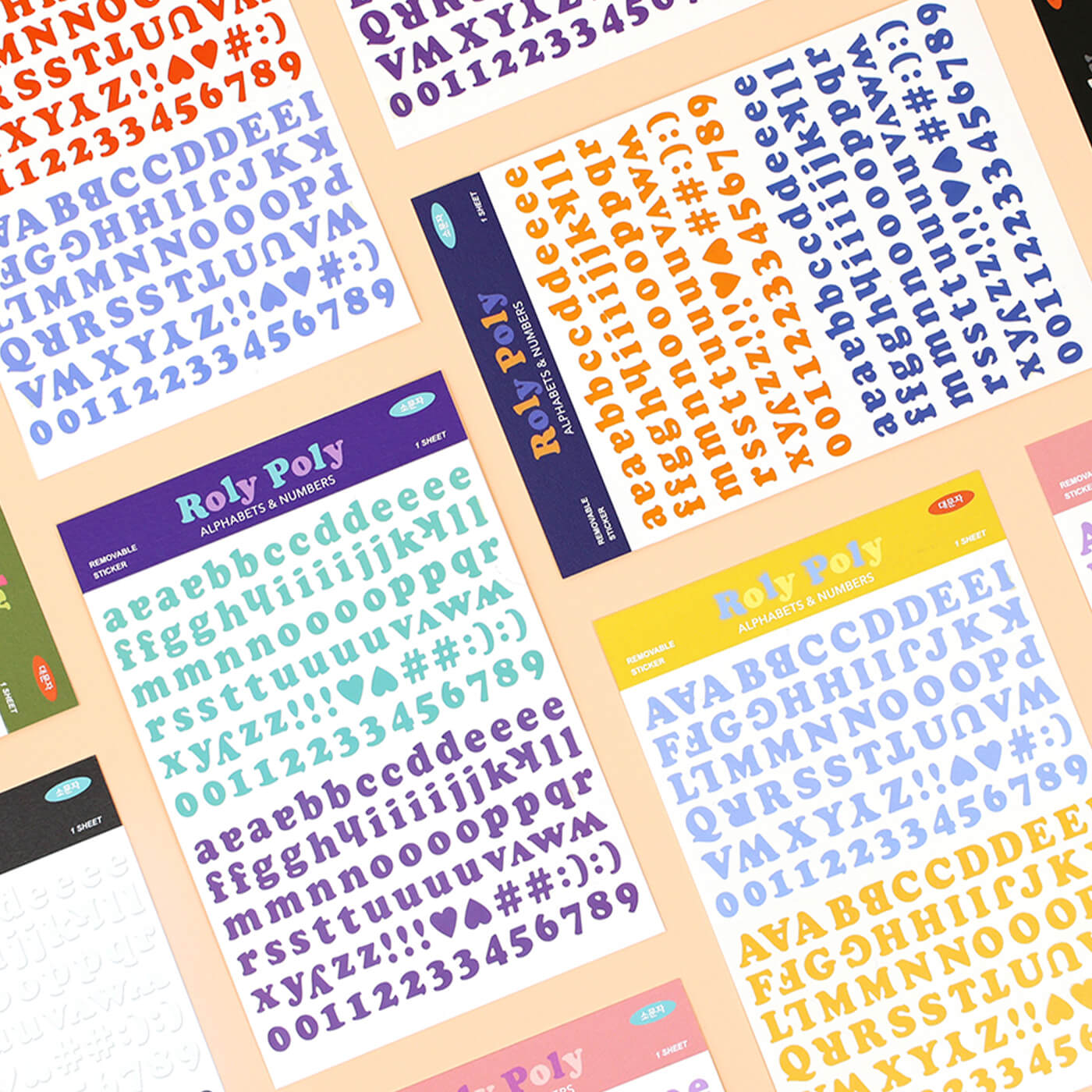 Roly Poly Alphabets & Numbers Sticker