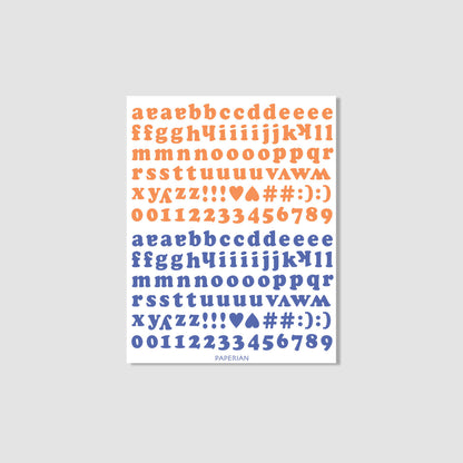 Roly Poly Alphabets & Numbers Sticker