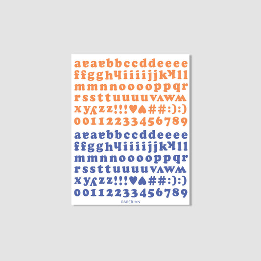 Roly Poly Alphabets & Numbers Sticker