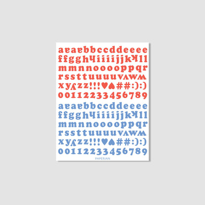 Roly Poly Alphabets & Numbers Sticker