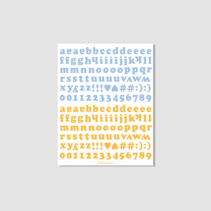 Roly Poly Alphabets & Numbers Sticker