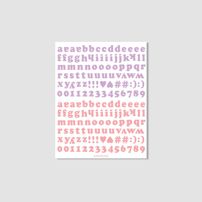 Roly Poly Alphabets & Numbers Sticker