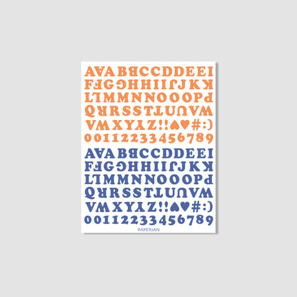 Roly Poly Alphabets & Numbers Sticker