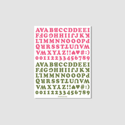 Roly Poly Alphabets & Numbers Sticker