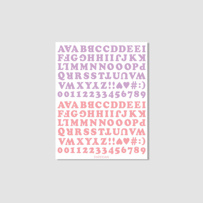 Roly Poly Alphabets & Numbers Sticker