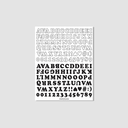 Roly Poly Alphabets & Numbers Sticker