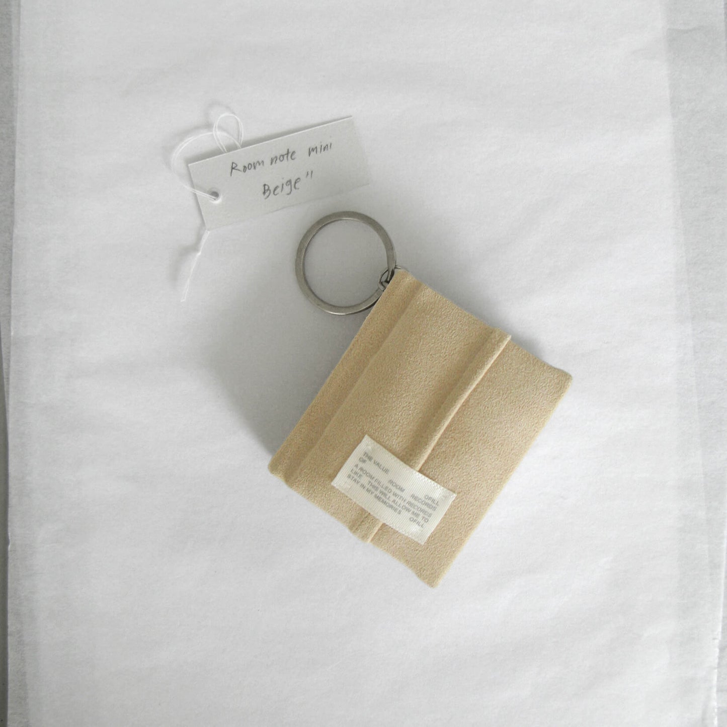 Room Note_Mini Beige Keyring (Handmade)