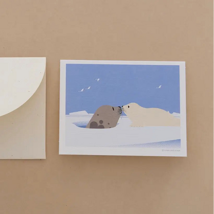 Mini Greeting Card_Harp Seal