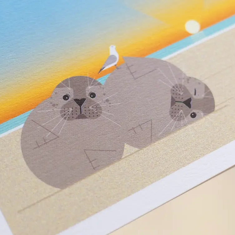 Mini Greeting Card_Spotted Seal