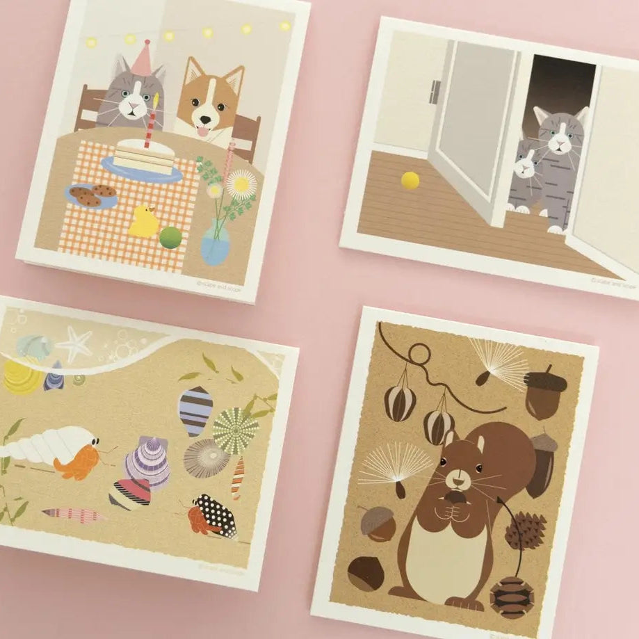 Mini Greeting Card_Cat