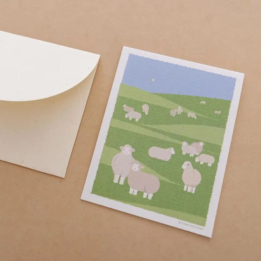 Mini Greeting Card_Sheep