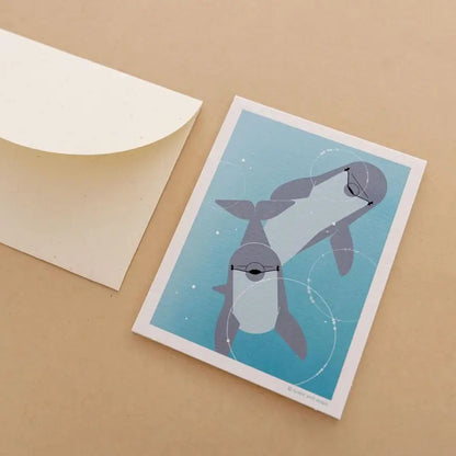 Mini Greeting Card_Bottlenose Dolphin