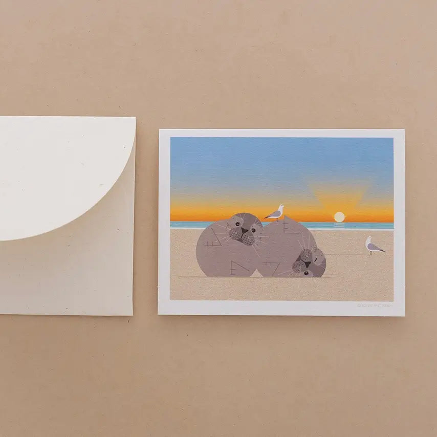 Mini Greeting Card_Spotted Seal