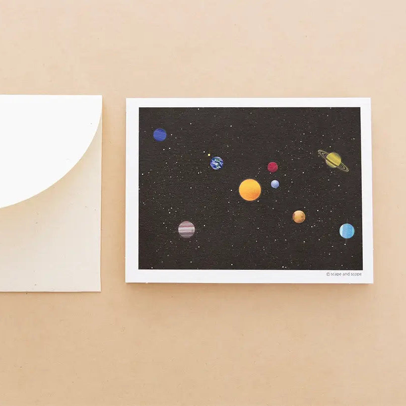 Mini Greeting Card_Solar System