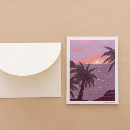 Mini Greeting Card_Palm Tree