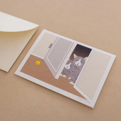 Mini Greeting Card_Cat