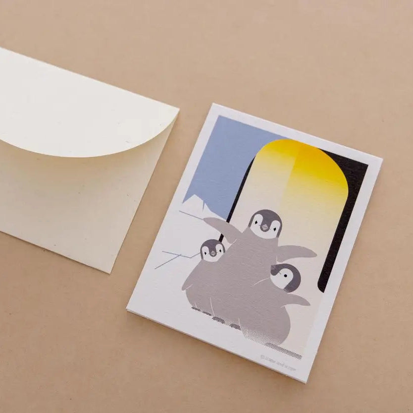 Mini Greeting Card_Emperor Penguin