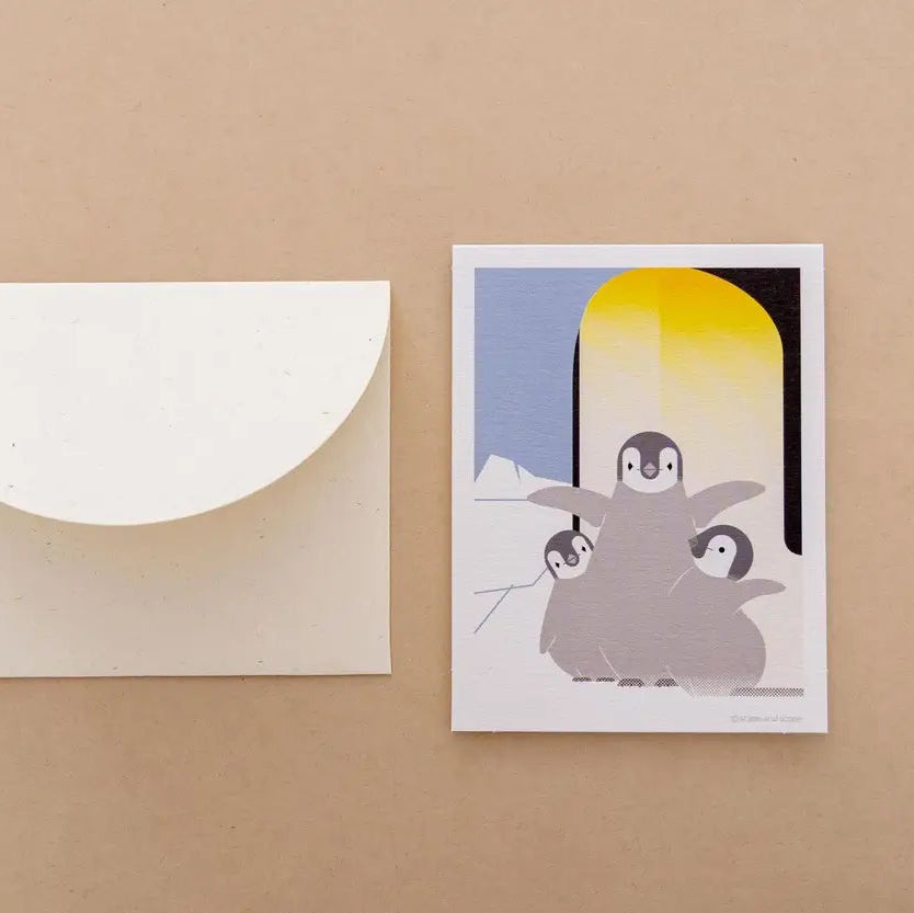 Mini Greeting Card_Emperor Penguin