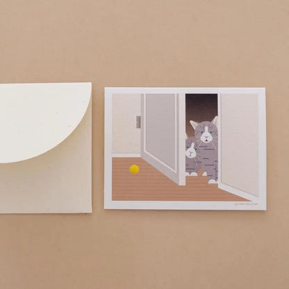Mini Greeting Card_Cat
