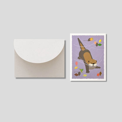 Mini Greeting Card_Fallen Leaves