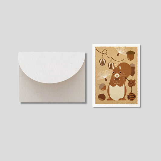 Mini Greeting Card_Squirrel