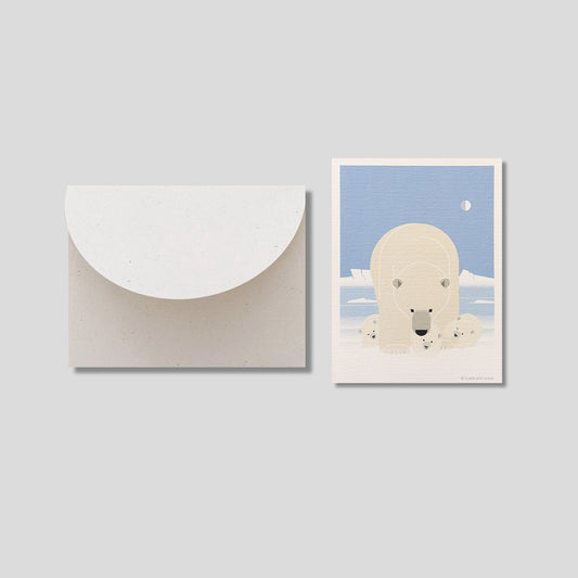 Mini Greeting Card_Polar Bear