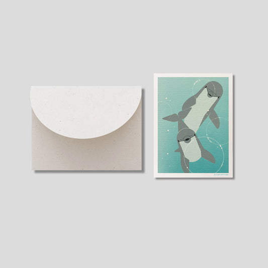 Mini Greeting Card_Bottlenose Dolphin