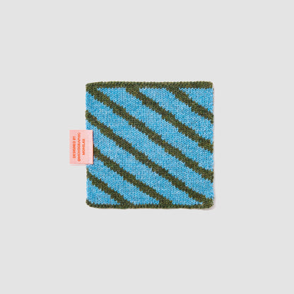 Wool Coaster No.1_Khaki Sky Blue