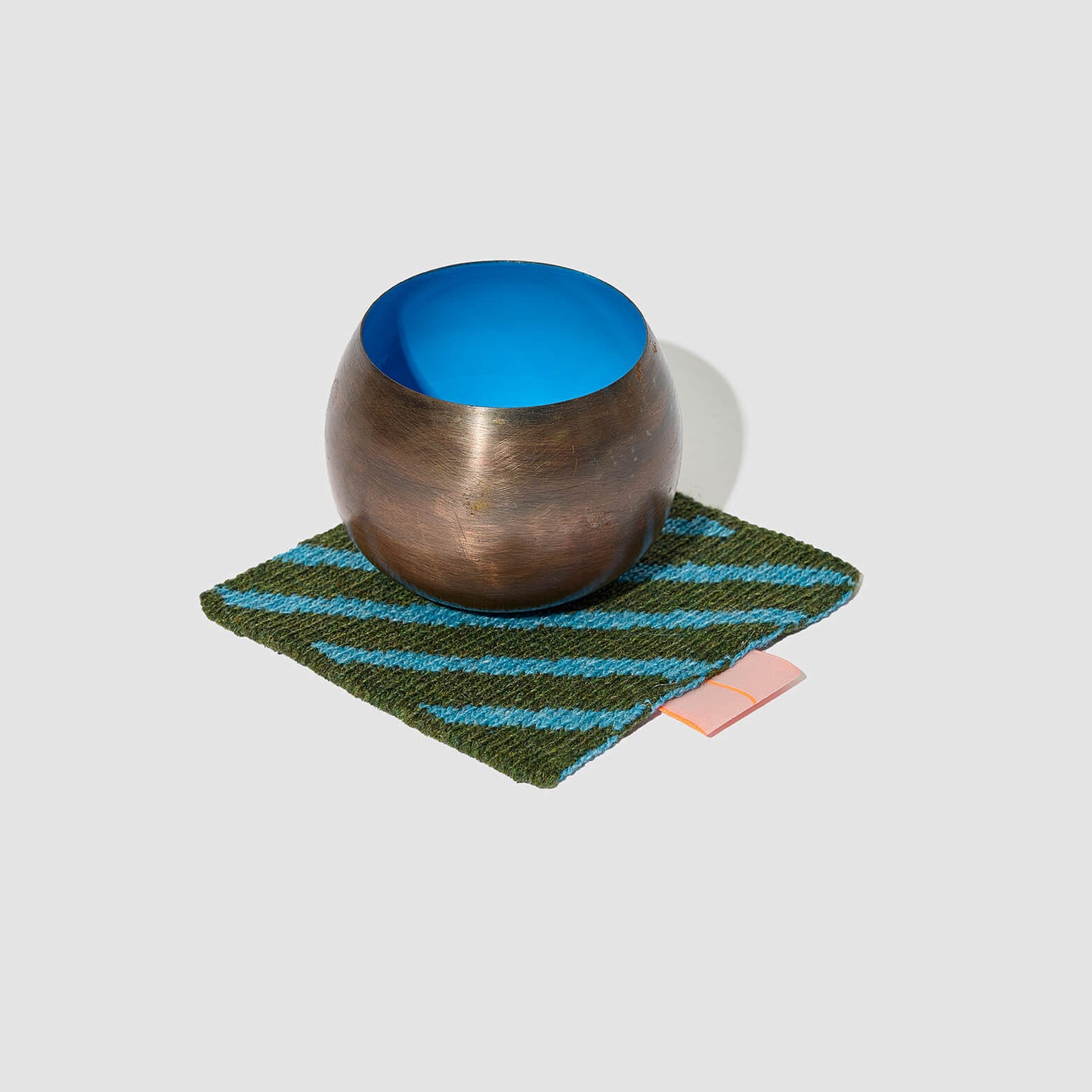 Wool Coaster No.1_Khaki Sky Blue