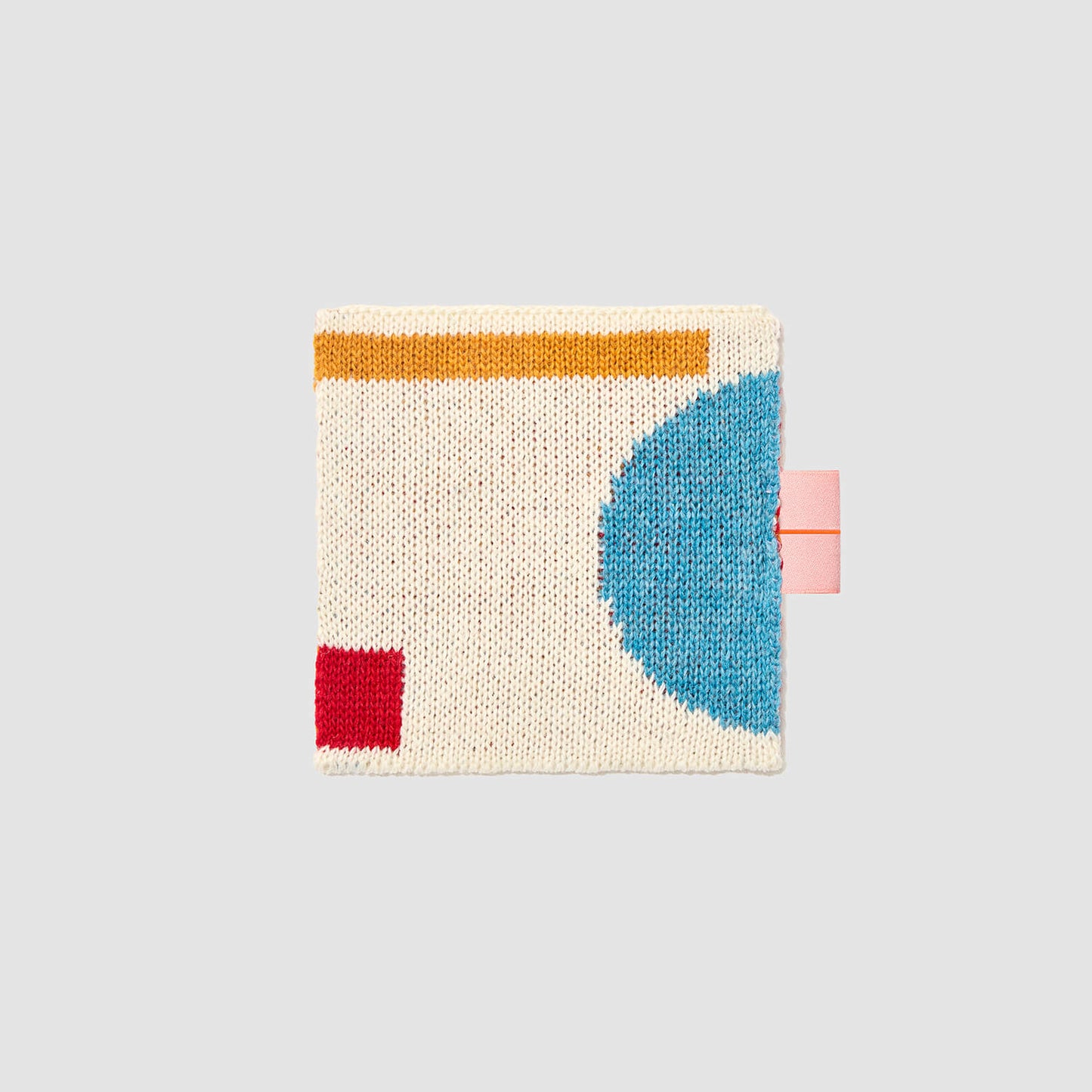 Wool Coaster Patchwork_Red Sky Blue