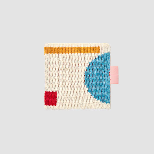 Wool Coaster Patchwork_Red Sky Blue