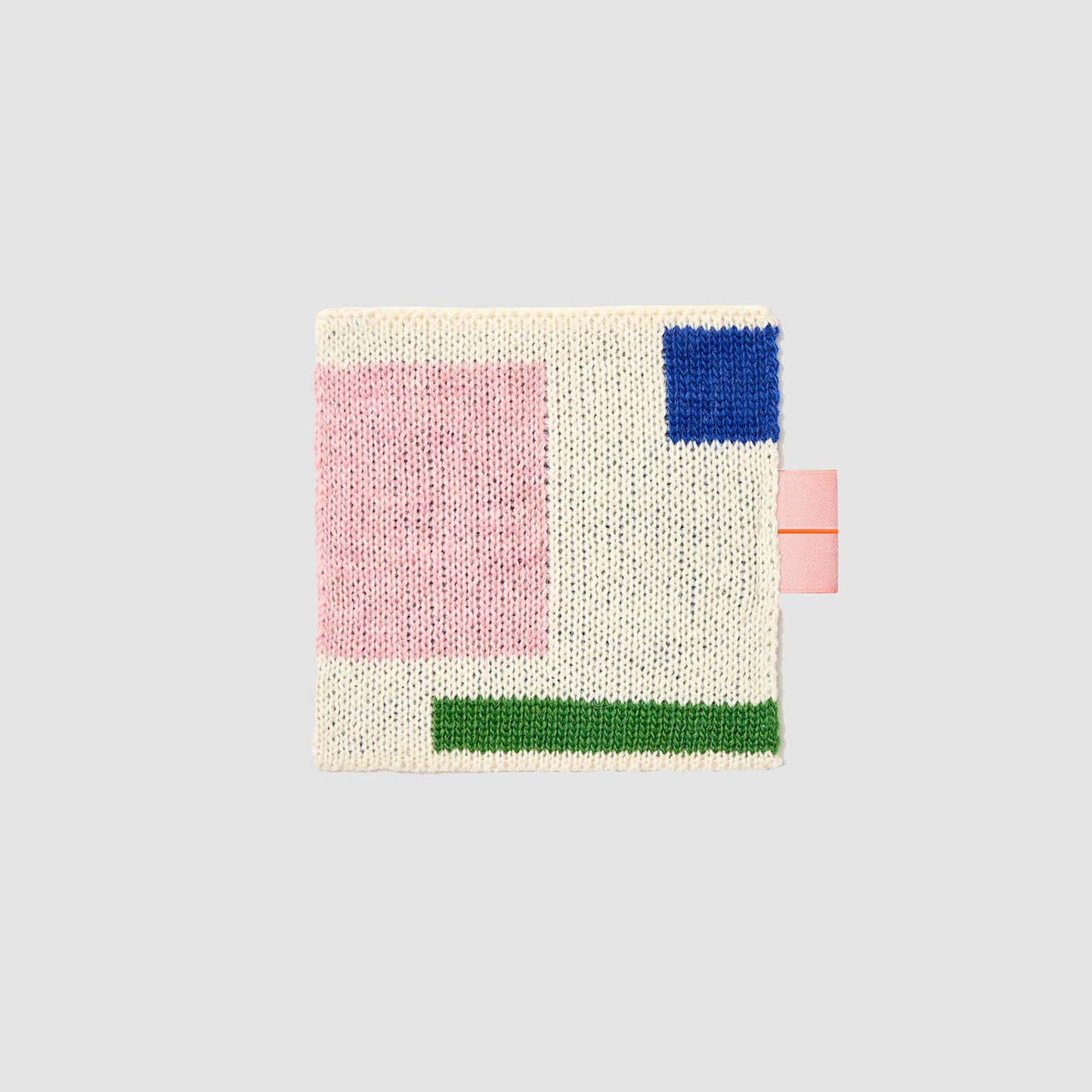 Wool Coaster Patchwork_Light Pink Blue