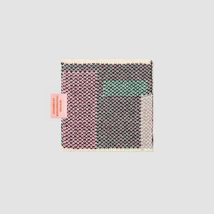 Wool Coaster Patchwork_Black Mint