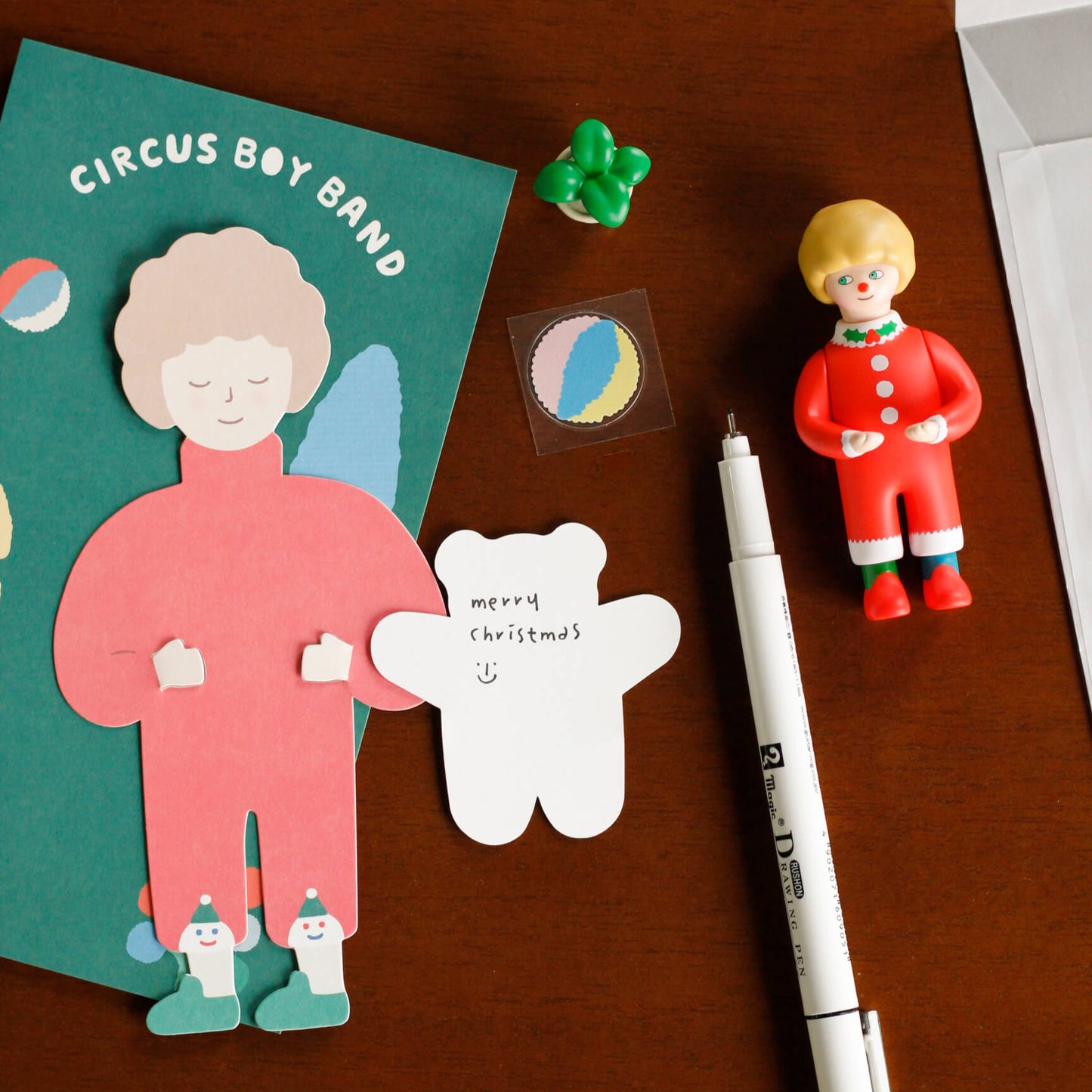 Bear Hug Greeting Card Set_Red