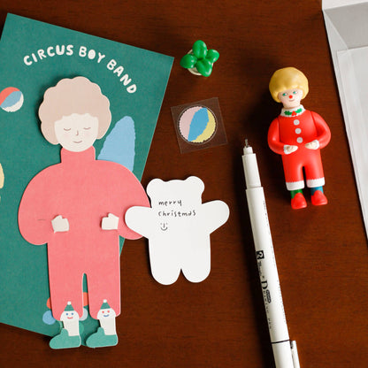 Bear Hug Greeting Card Set_Red