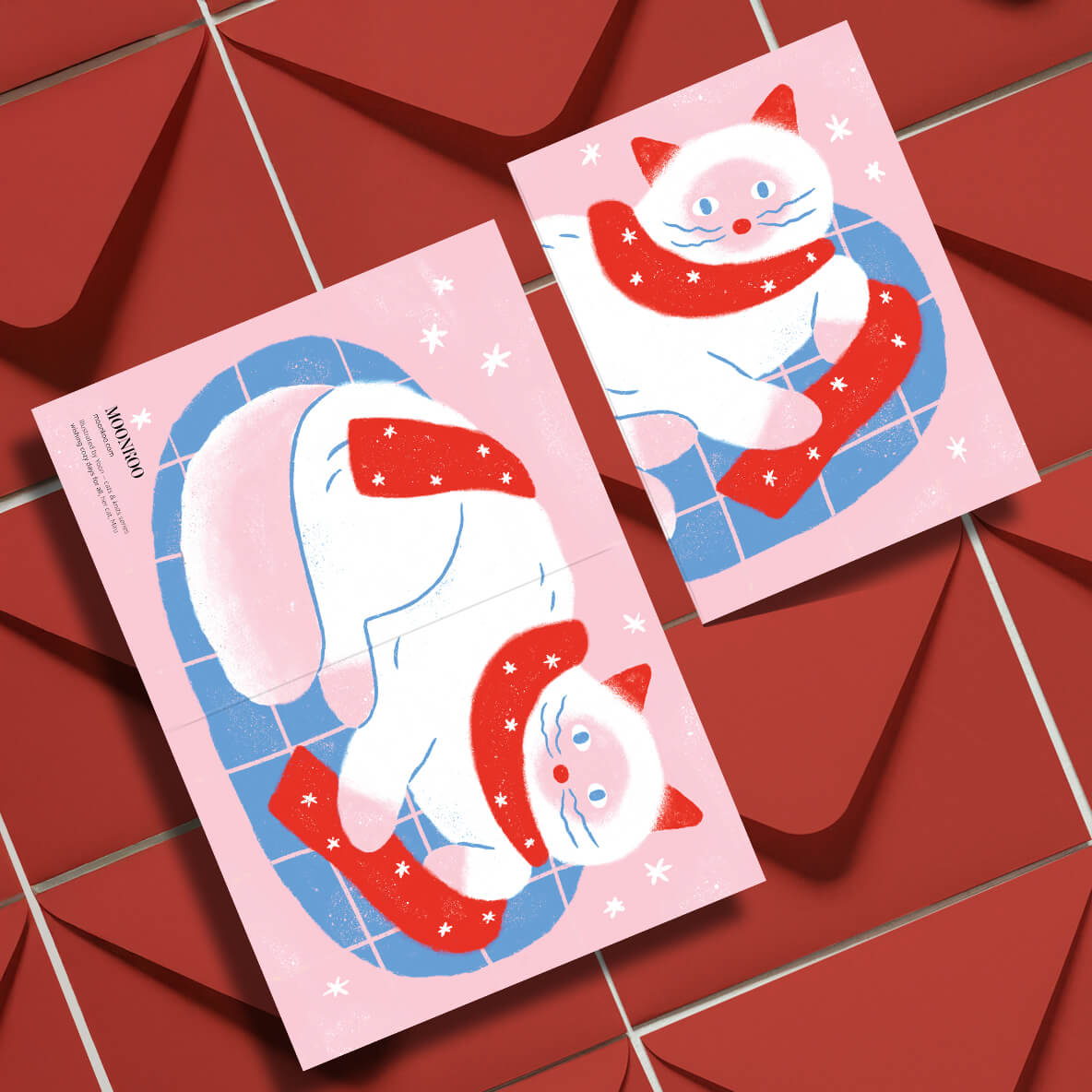 Cat & Knit Series Greeting Card