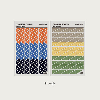 Life & Pieces Shape Sticker Set (Triangle/Square)