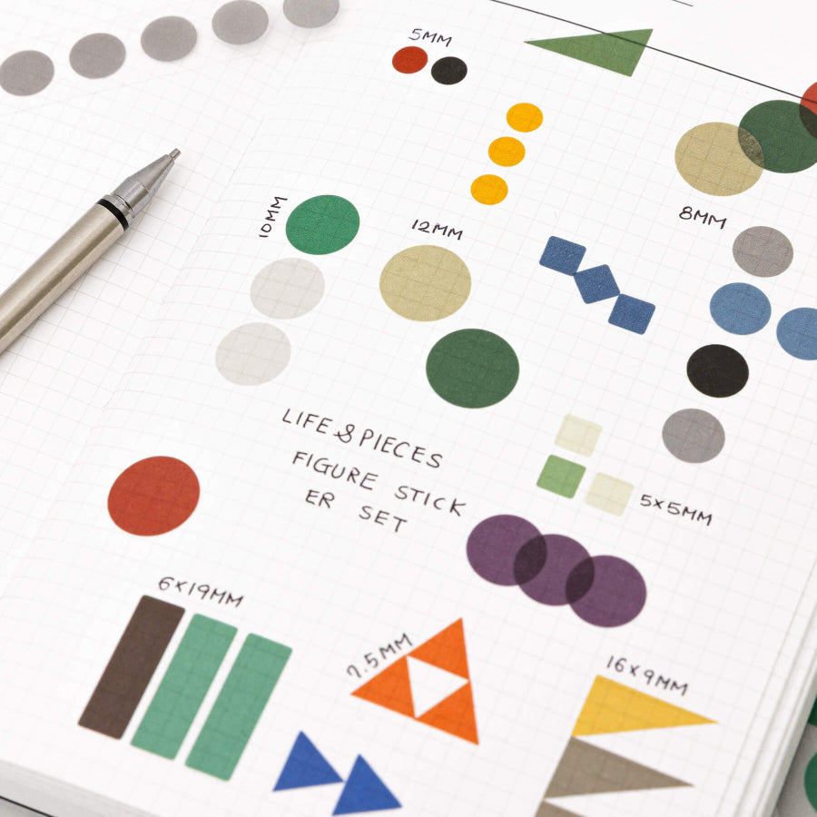 Life & Pieces Shape Sticker Set (Triangle/Square)