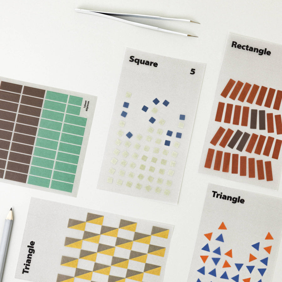 Life & Pieces Shape Sticker Set (Triangle/Square)