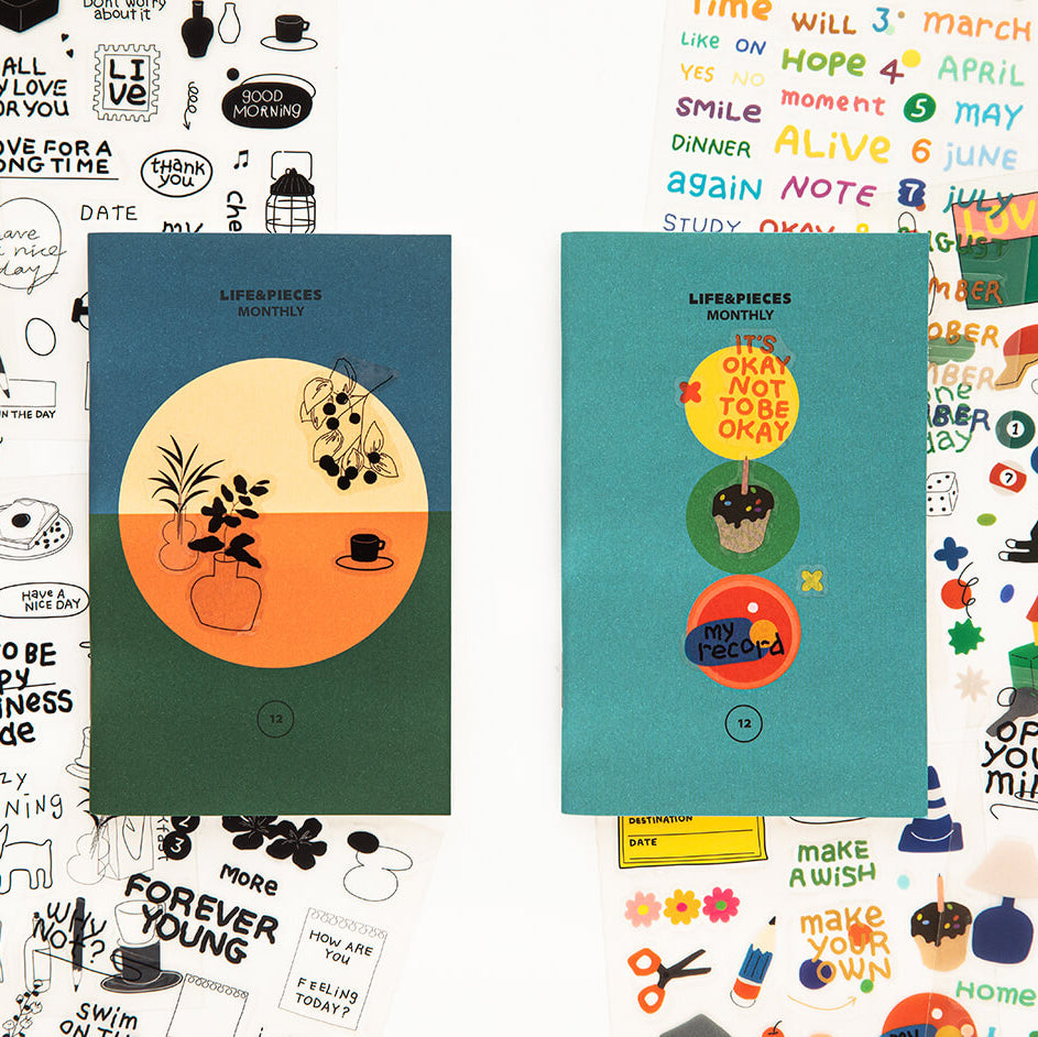 LIFE & PEACES Transparent Sticker Set