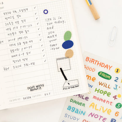 LIFE & PEACES Transparent Sticker Set