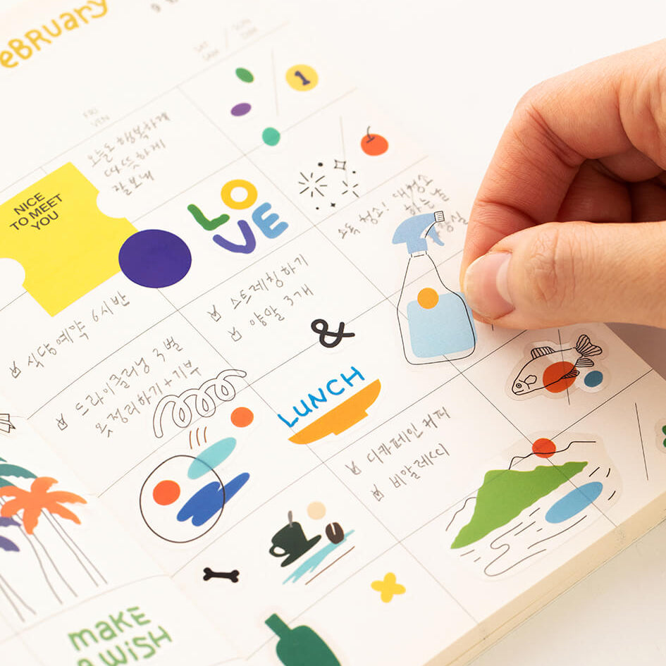 LIFE & PEACES Transparent Sticker Set