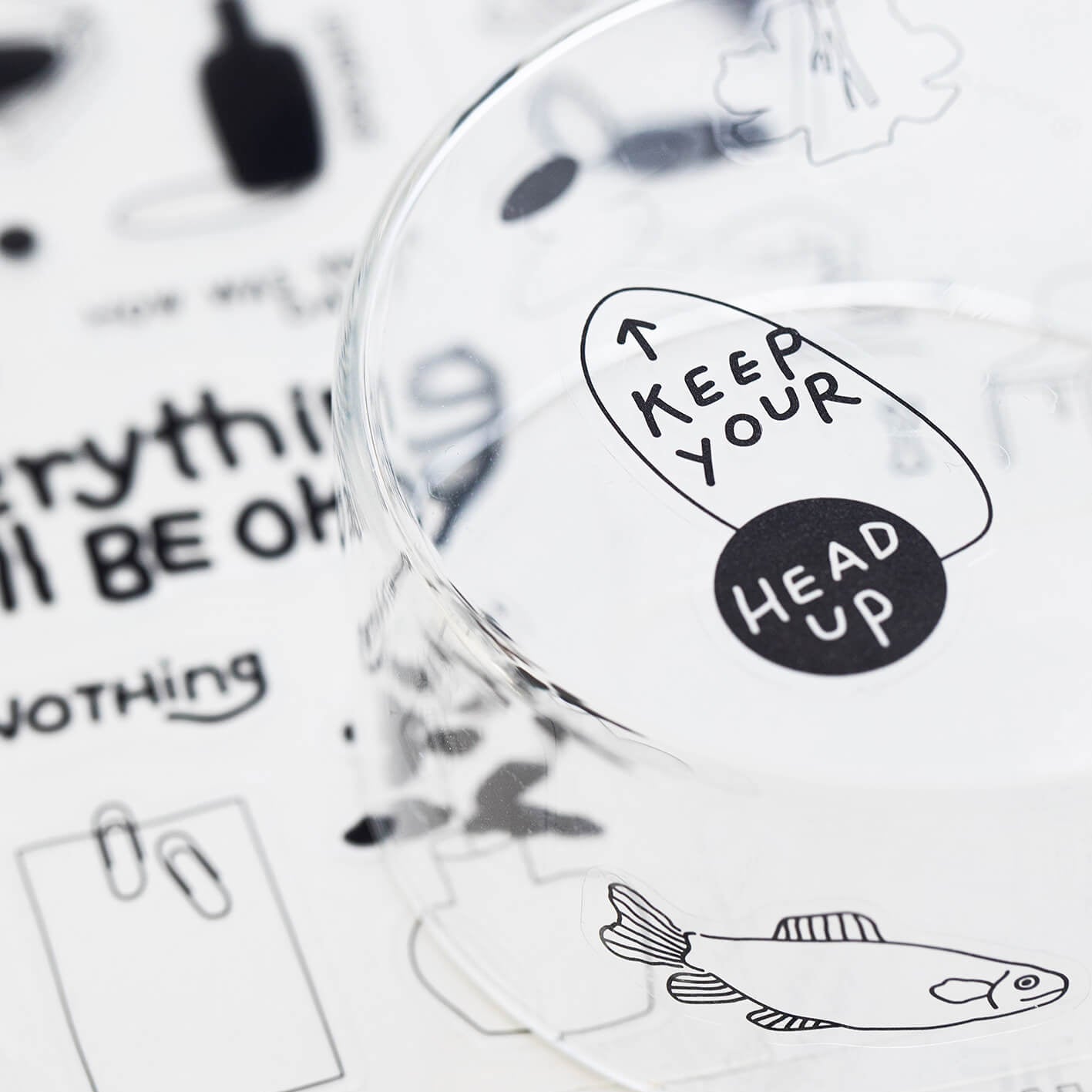 LIFE & PEACES Transparent Sticker Set