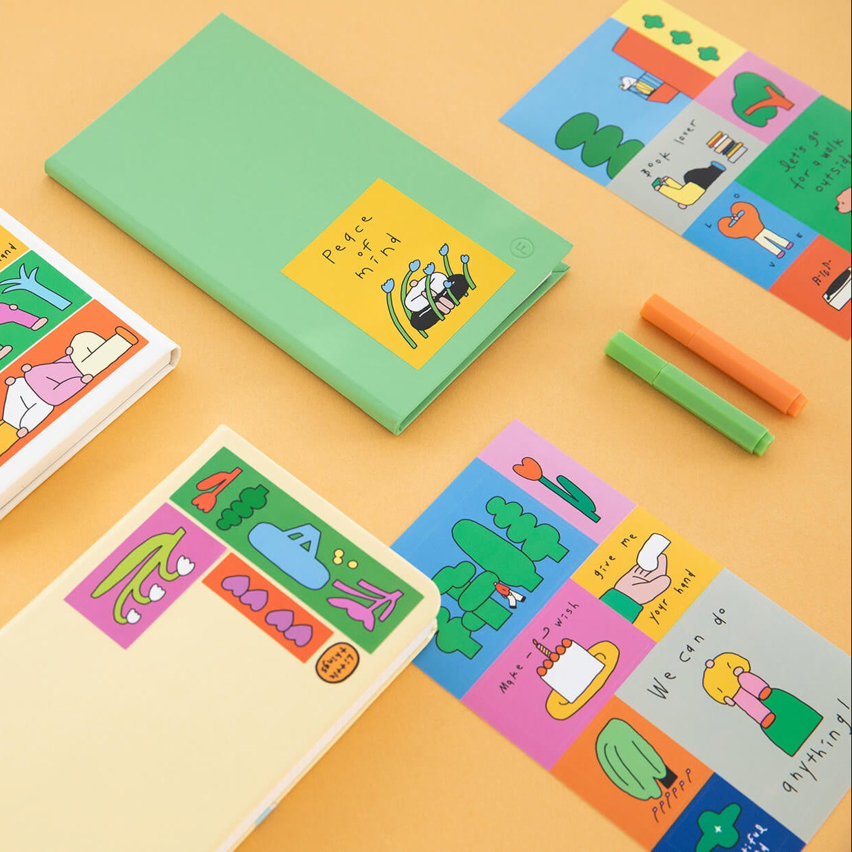 Drawing Square Sticker Set