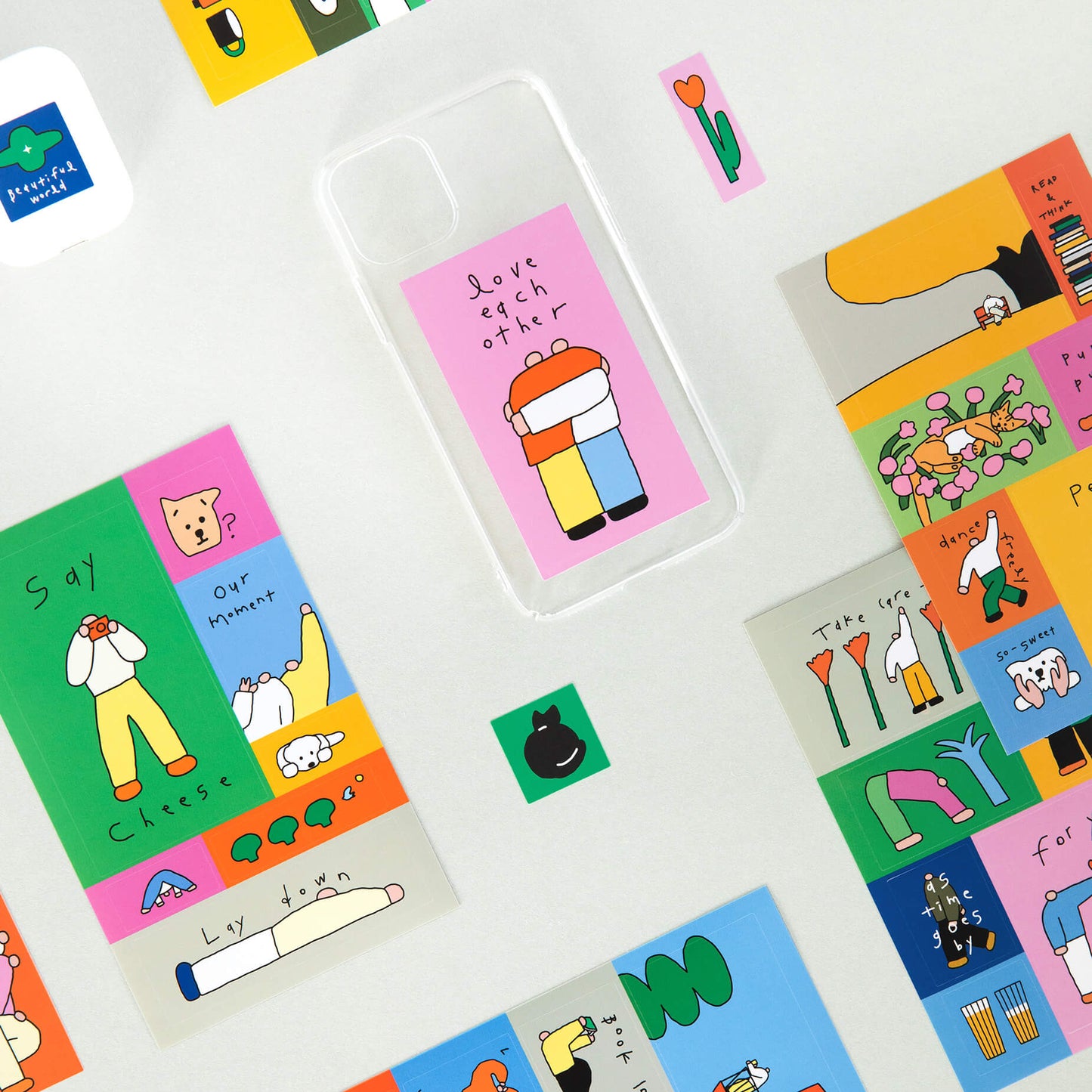 Drawing Square Sticker Set