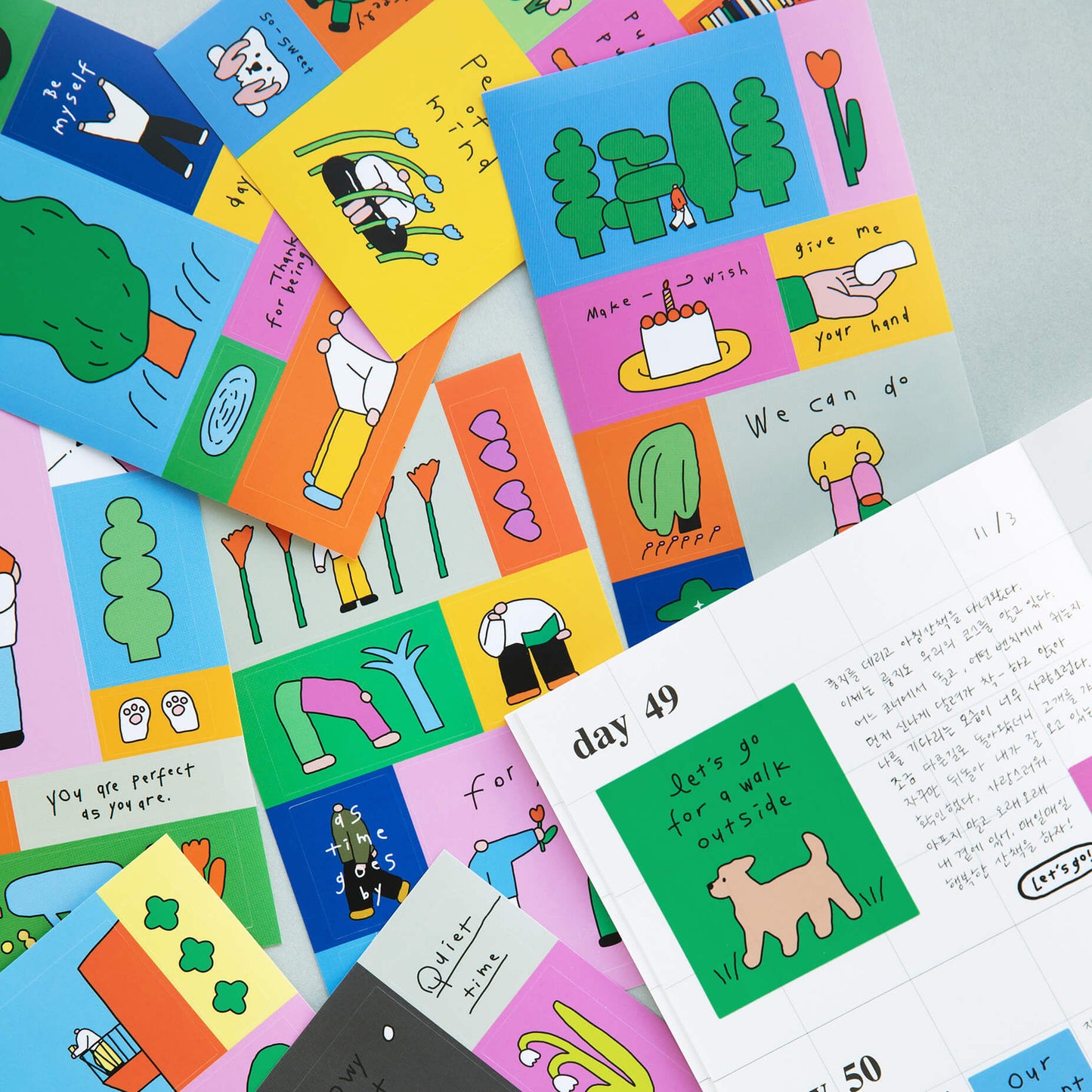 Drawing Square Sticker Set