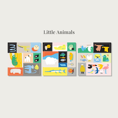 LITTLE THINGS Removable Square Sticker Set