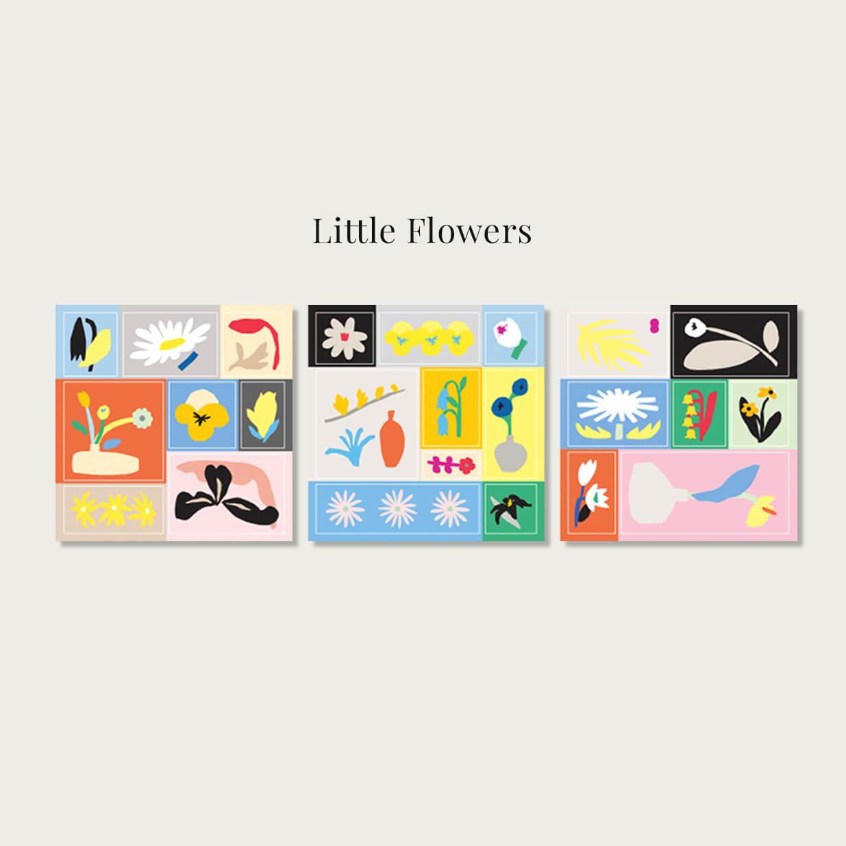 LITTLE THINGS Removable Square Sticker Set